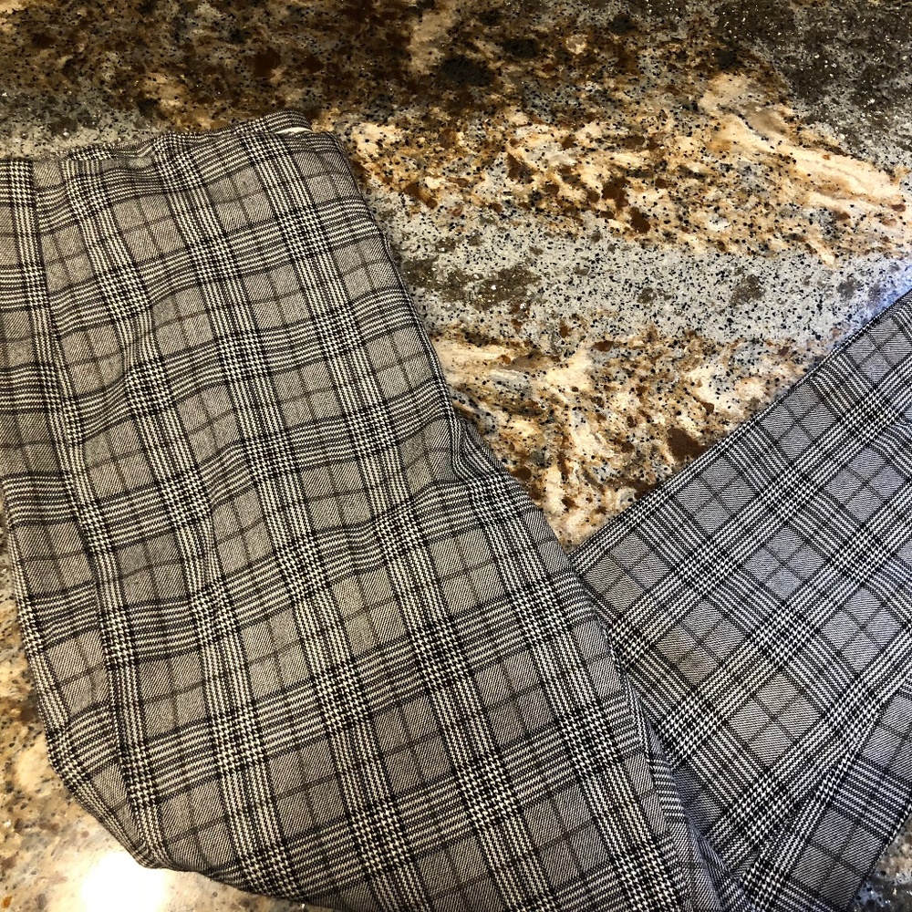 NWT White House Black Market Plaid Skinny Pants 00